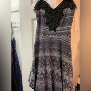 Blue dress from free people. Size S. Removable straps